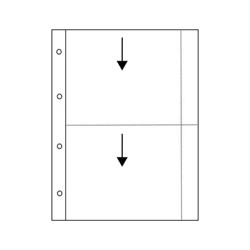 Glassine pungă de protecție semitransparentă, perforată pentru îndosariere VISTA 13x18