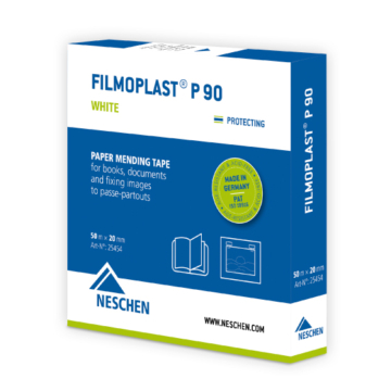 filmoplast® P 90 Neschen öntapadó javítószalag kiszakadt könyvlapok visszaragasztásához, képkeretezéshez - több méretben