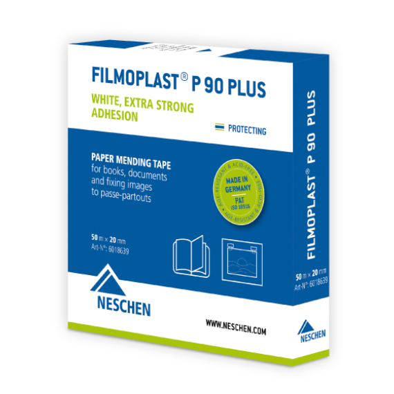 filmoplast® P 90 PLUS Neschen öntapadó javítószalag kiszakadt könyvlapok visszaragasztásához, képkeretezéshez 50x0,02 m